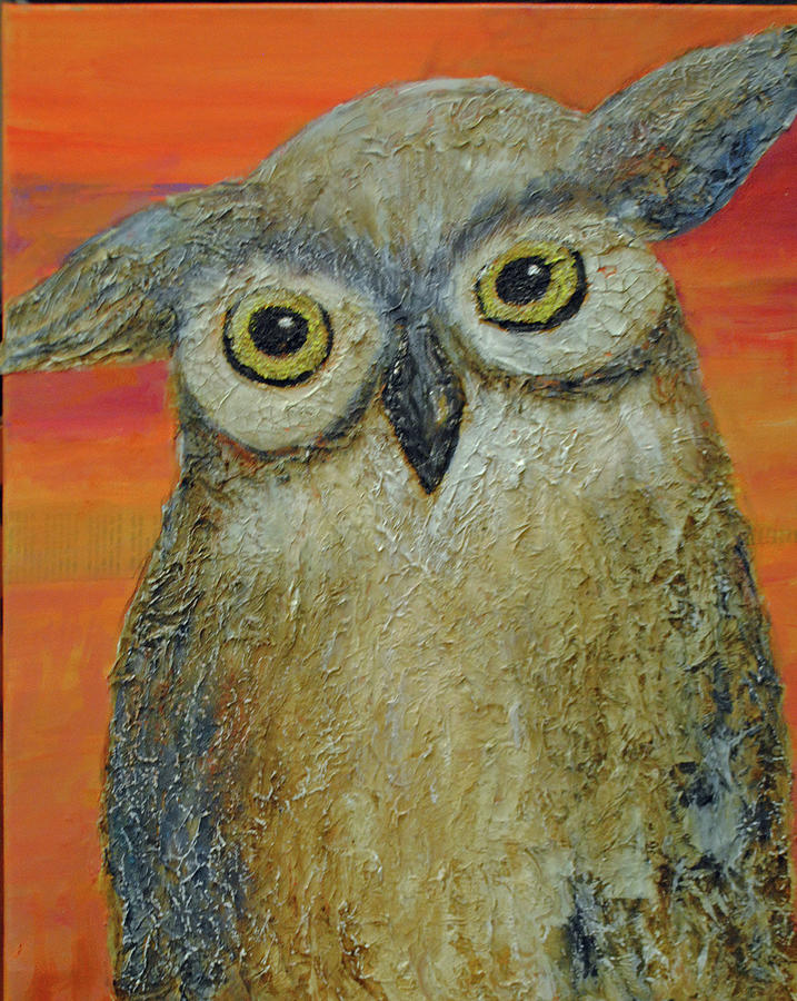Who Gives a Hoot Painting by Kay Fuller