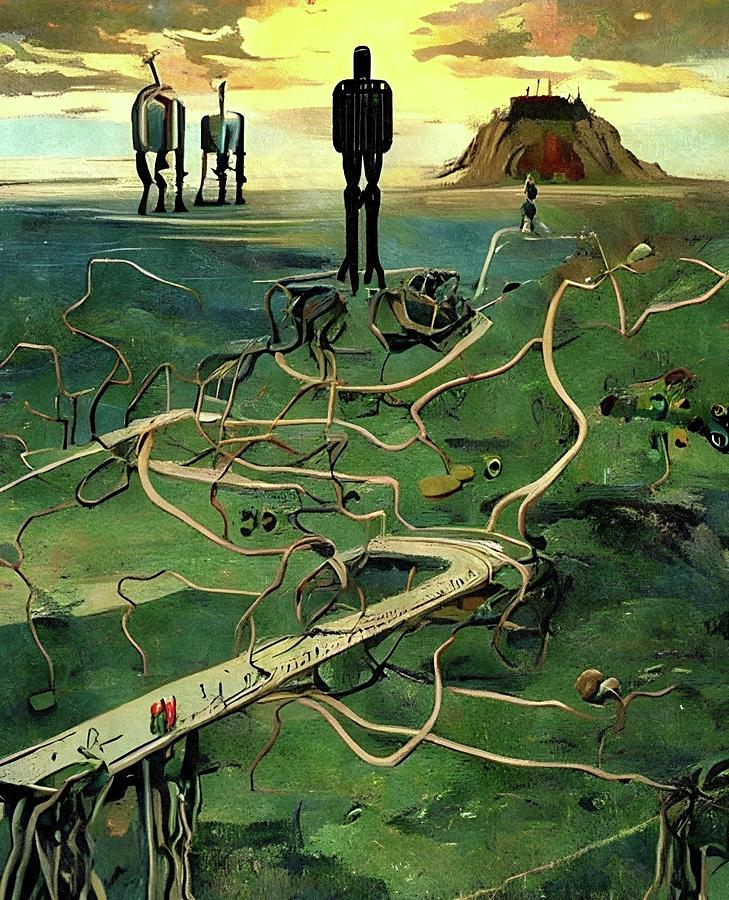 Who Will Build The Roads? Digital Art by Ally White