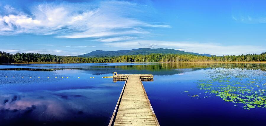 Nature Photograph - Whonnock Lake Pier, British Columbia, Canada by Ian McAdie