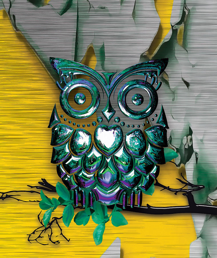 Whoo Whoo Owl Mixed Media by Marvin Blaine