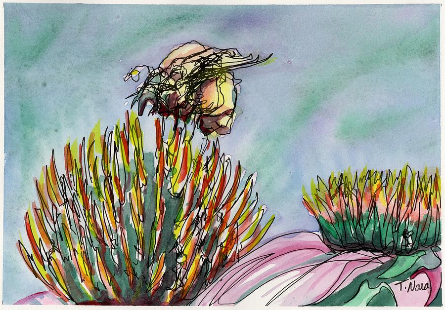 Whos afraid of Bees? Painting by Tammy Nara