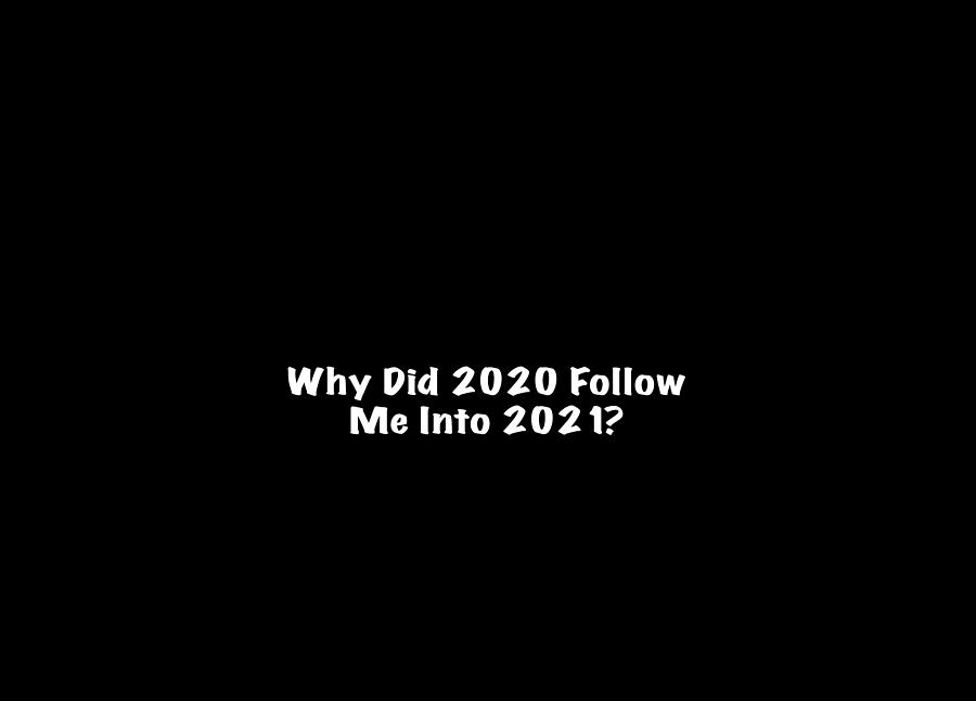 Why Did 2020 Follow Me White Photograph by Mark Stout
