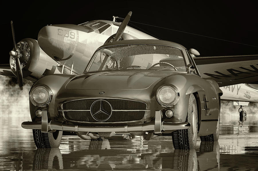 Why the Mercedes 300SL Gullwing the Ultimate Sports Car? Digital Art by Jan Keteleer