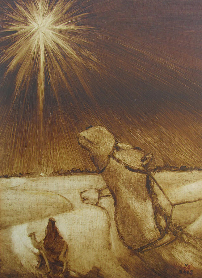 Why Would Wisemen Follow a Star?     Painting by Linda Anderson