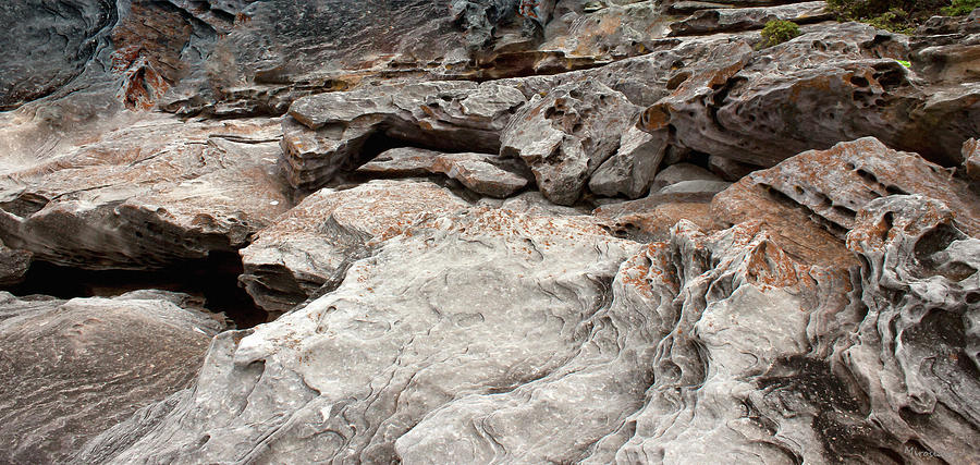Wianamatta Group Shale On  Triassic Hawkesbury Sandstone Photograph by Miroslava Jurcik