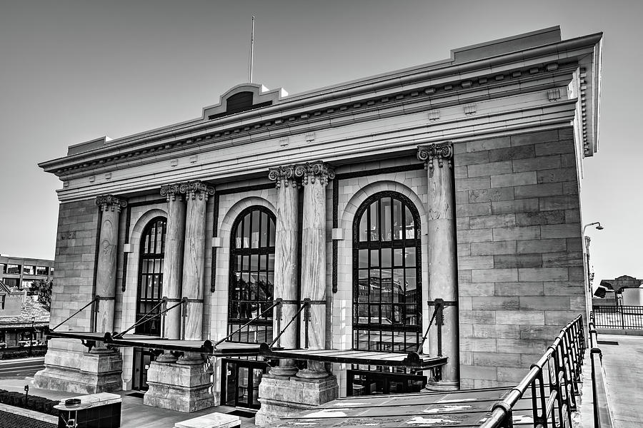 Wichita Kansas Union Station - Black and White Photograph by Gregory Ballos