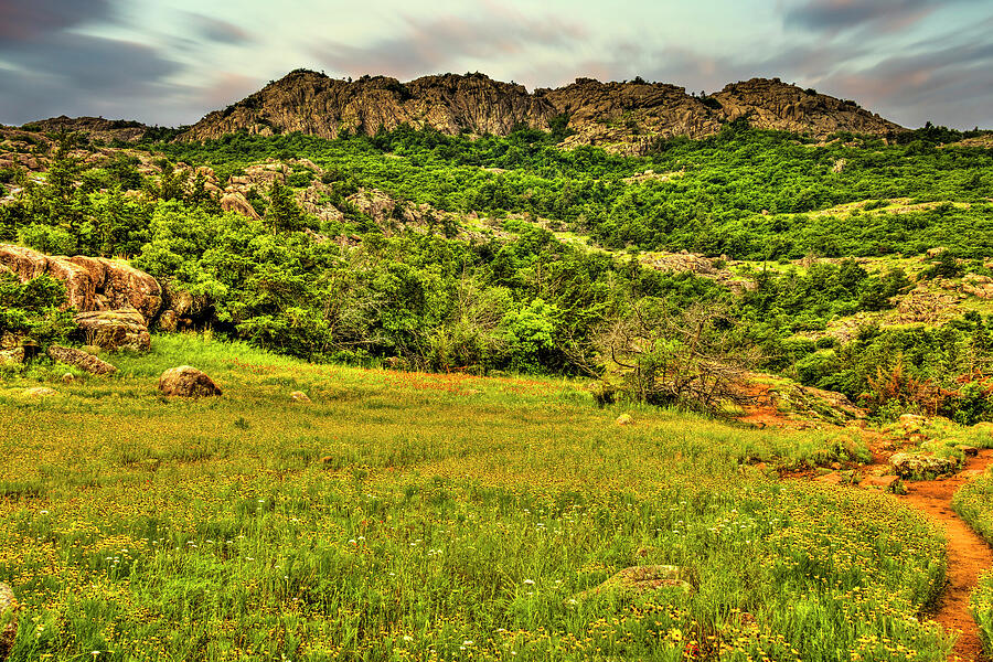 Wichita Mountains Trail Photograph by Lee and Renee Walsh Wichita Mountains Trail Photograph by Lee and Renee Walsh