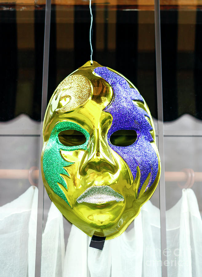 Wicked Mardi Gras Mask in New Orleans Photograph by John Rizzuto