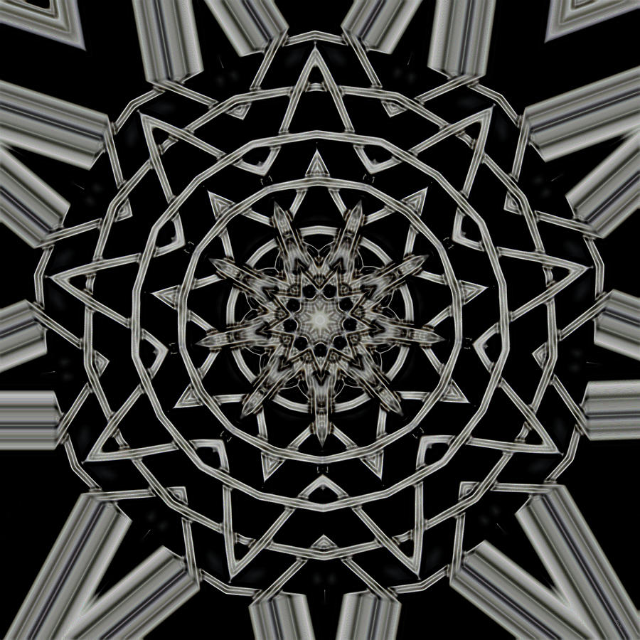  Wicker Kaleidoscope Mandala Photograph by Kathy K McClellan