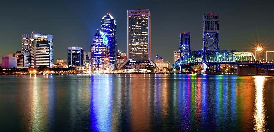 Jacksonville Photograph - Wide Angle Pano 2022 Jax by Frozen in Time Fine Art Photography