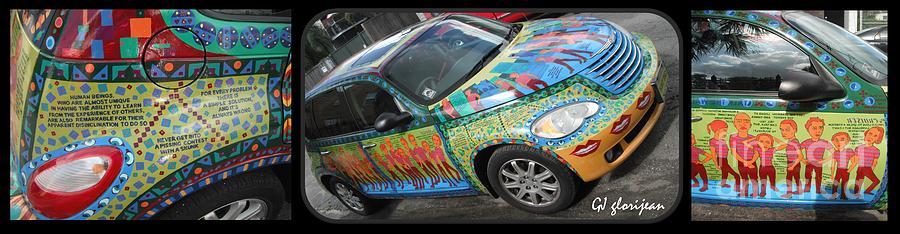 PT Cruiser Triptych Wide Photograph by GJ Glorijean - Fine Art America