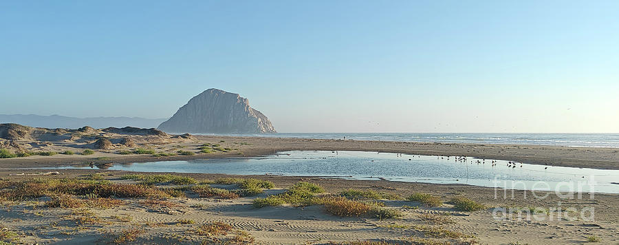 Wide View of Morro Rock Photograph by Michael Rock