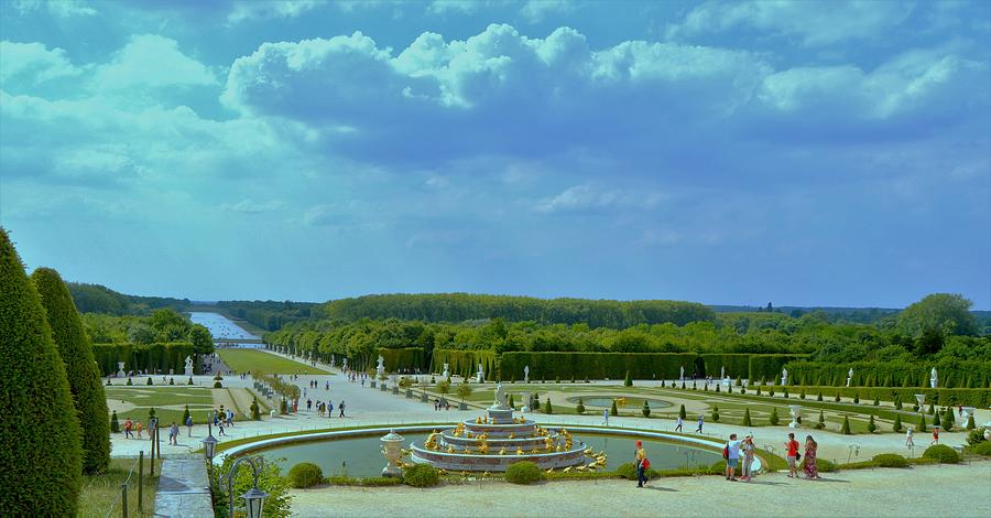Wide View of Versailles PalaceGrounds Photograph by Marla McPherson