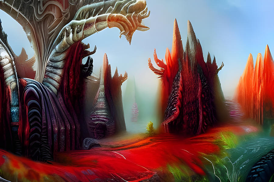 Wild Alien Landscape 1 Digital Art