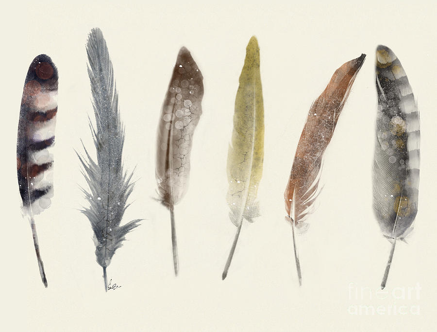 Native Headdress Painting - Wild And Free by Bri Buckley