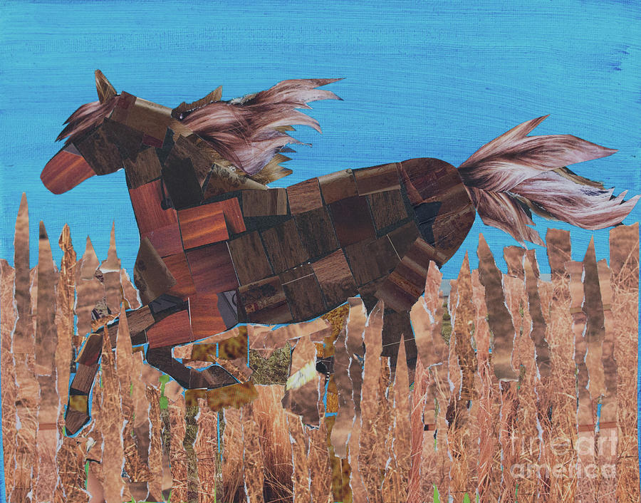 Wild and Free Two Mixed Media by Norma Appleton