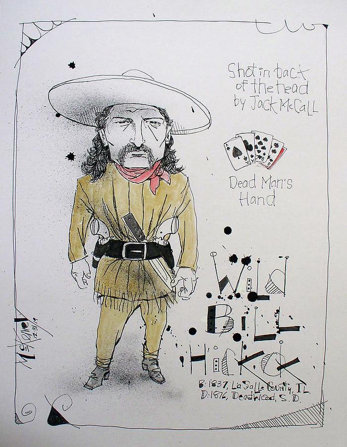 Wild Bill Hickok Drawing by Phil Mckenney