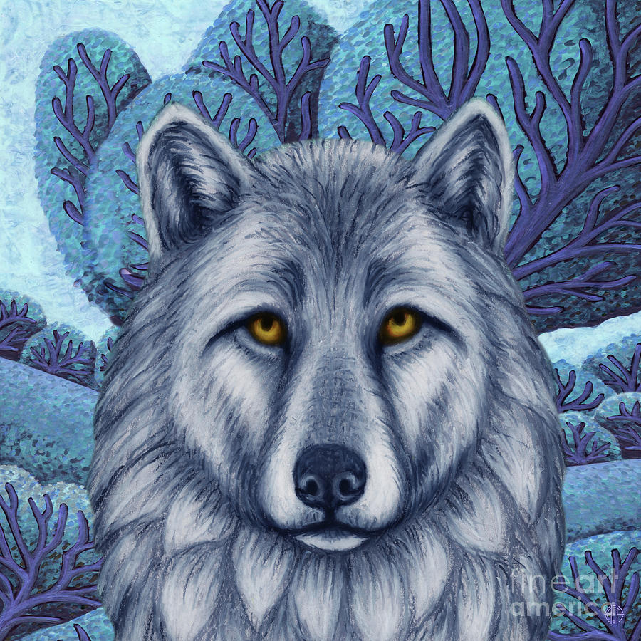 Wild Blue Tundra Painting by Amy E Fraser