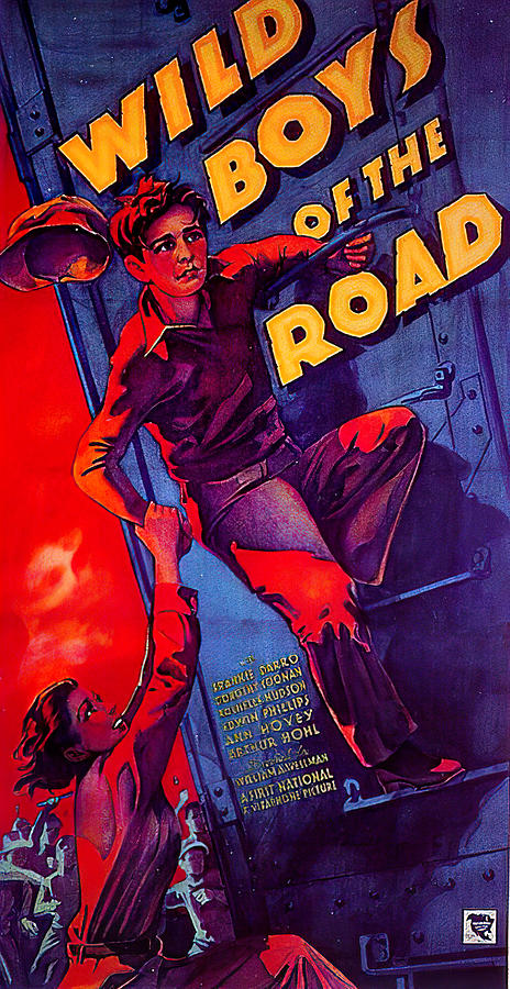 Vintage Mixed Media - Wild Boys of the Road - 1933 by Movie World Posters