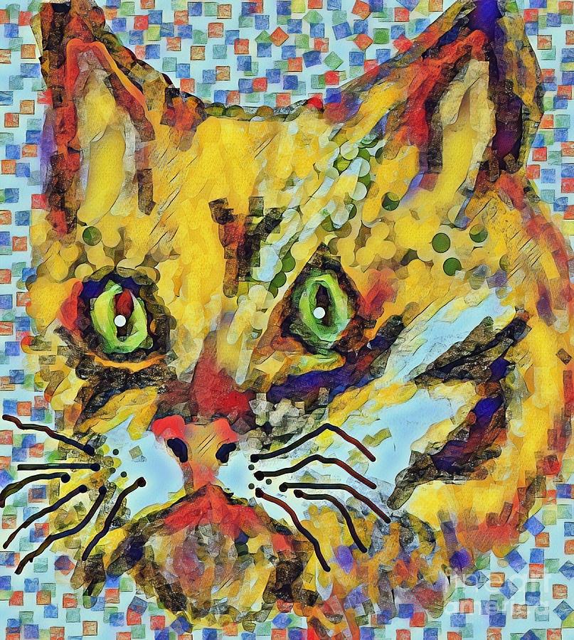 Wild Cat 1 Digital Art by Bradley Boug