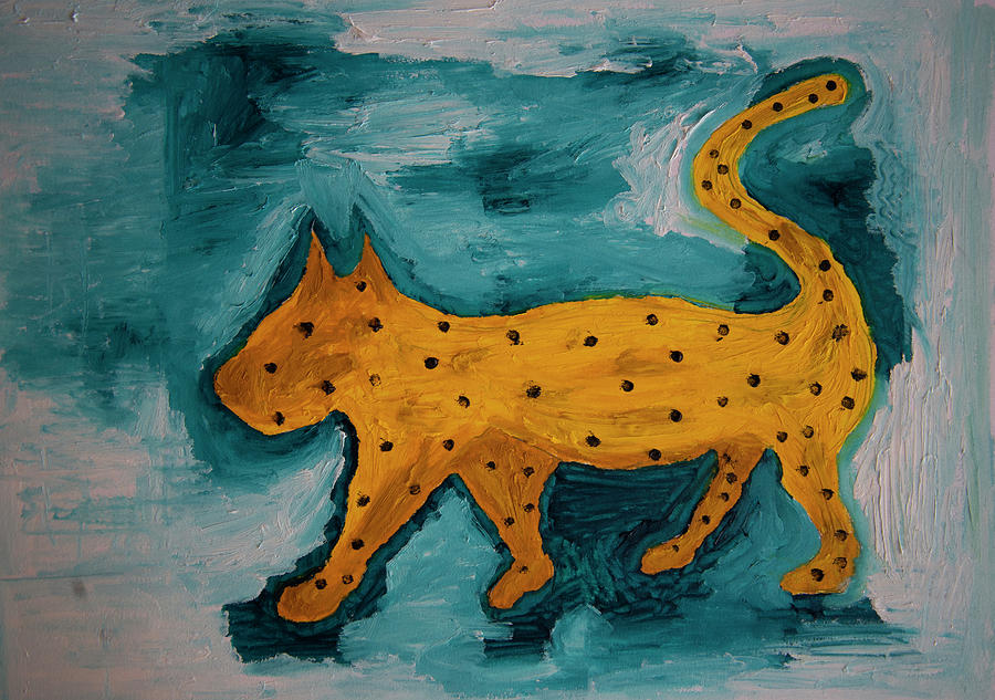 Wild Cat Painting by Yaniv Alon - Fine Art America