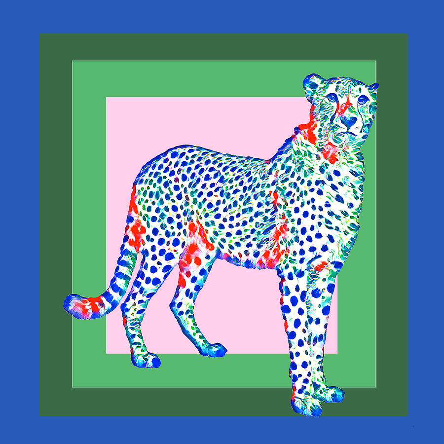 Wild Cheetah Art Digital Art by La Moon Art