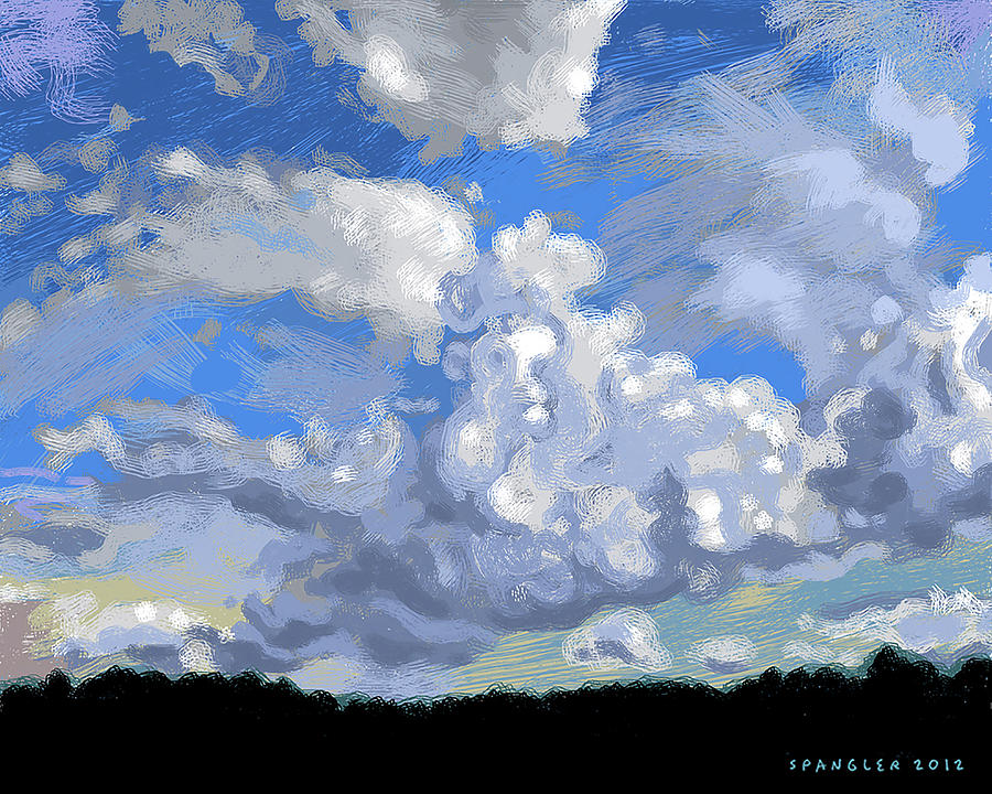 Wild clouds Digital Art by Susan Spangler