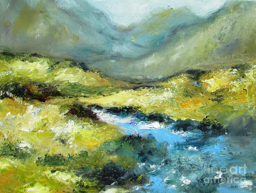 Wild Connemara Landscape Paintings Ireland  Painting by Mary Cahalan Lee - aka PIXI
