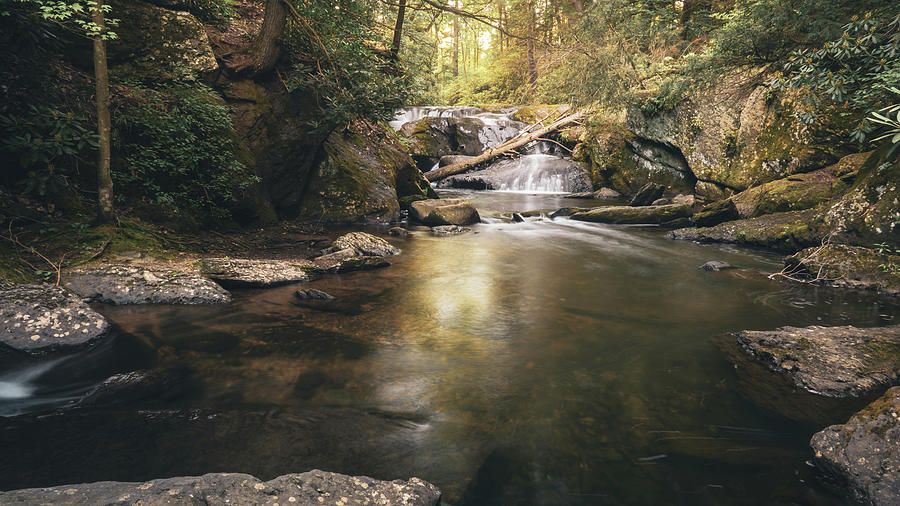 Wild Creek Falls Ahead - Wide Photograph by Jason Fink