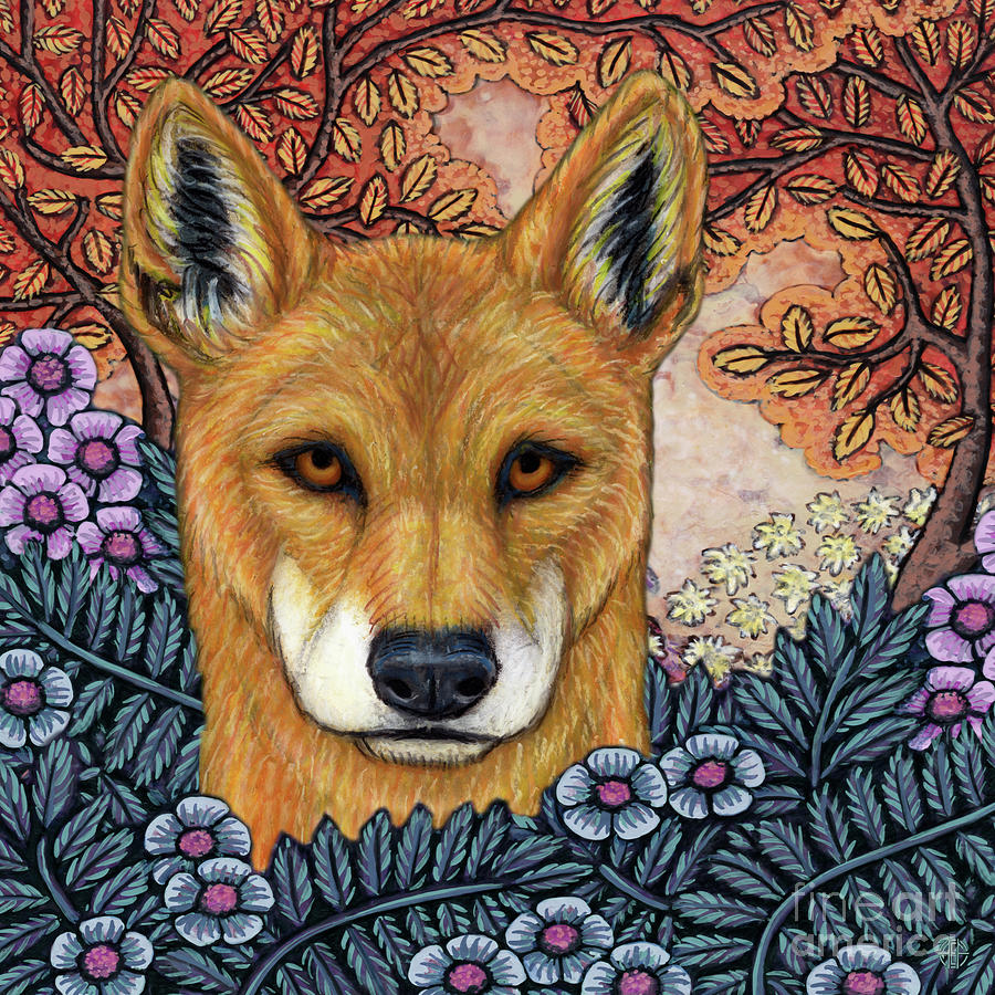 Wild Dingo Forest Painting by Amy E Fraser