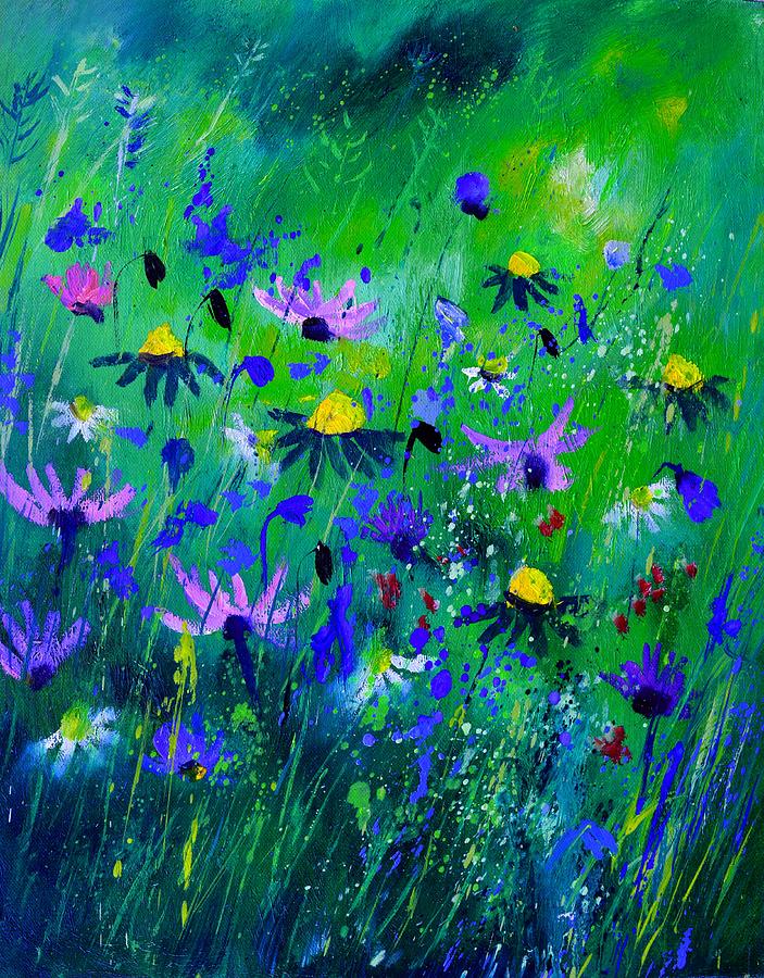 Wild flowers  -451120 Painting by Pol Ledent