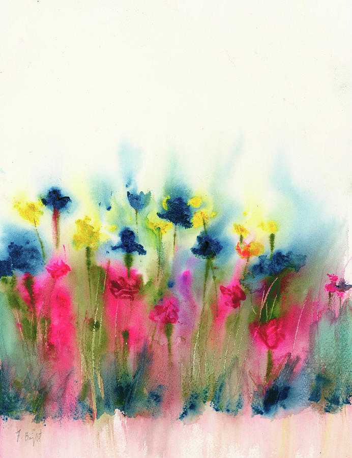 Wild Flowers Painting by Frank Bright