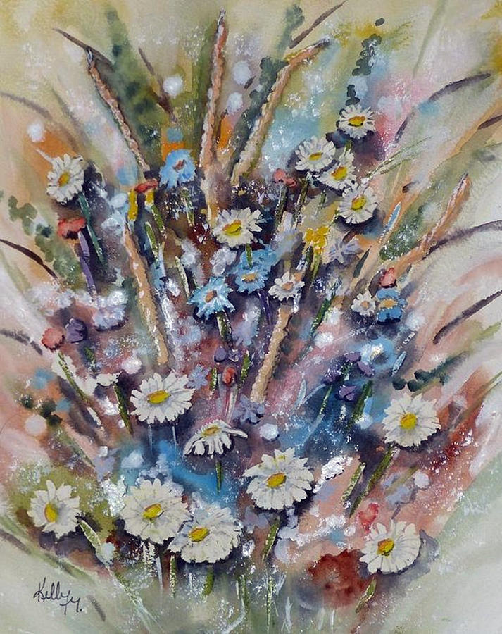 Wild Flowers Painting by Kelly Mills
