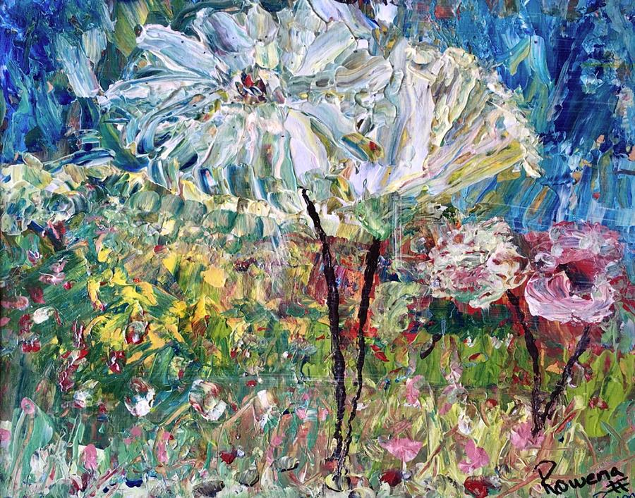 Wild Flowers Painting by Rowena Rizo-Patron