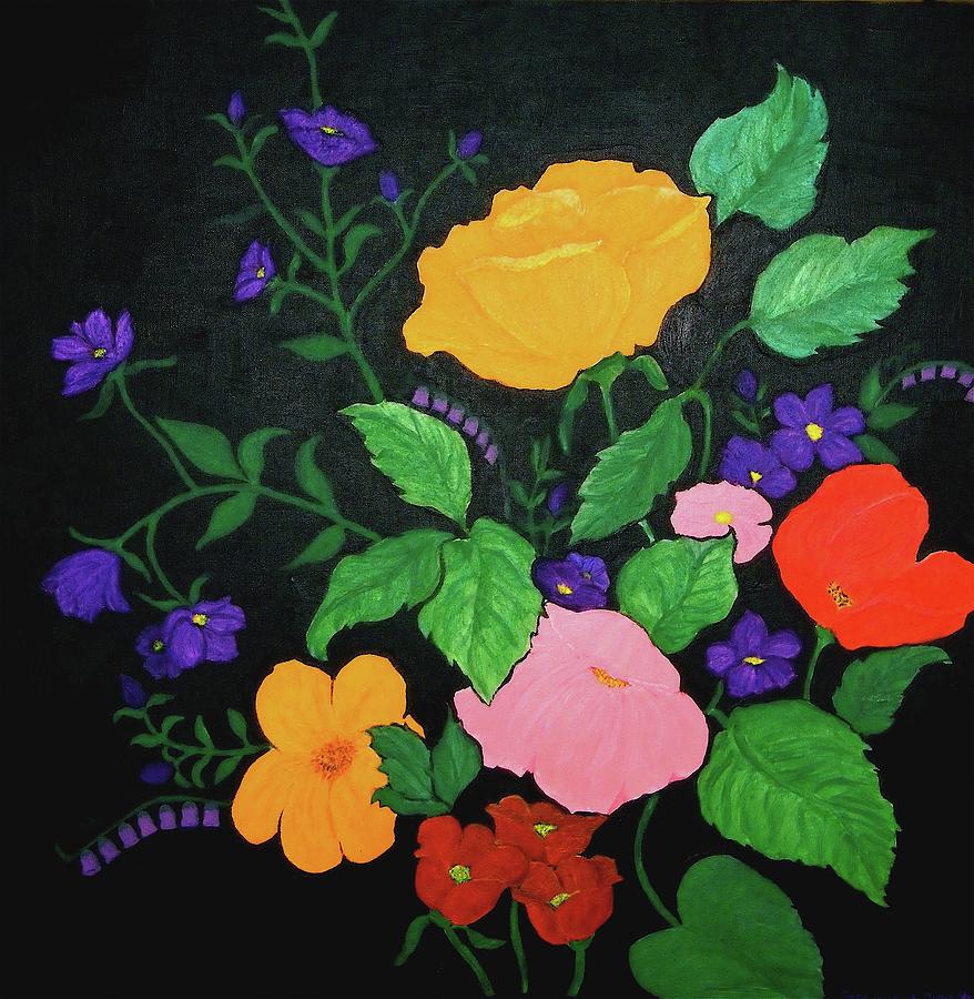Wild Flowers Painting by Stephanie Moore