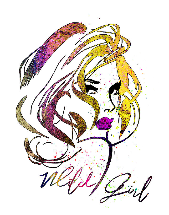 Wild Girl 02 Mixed Media by Miki De Goodaboom