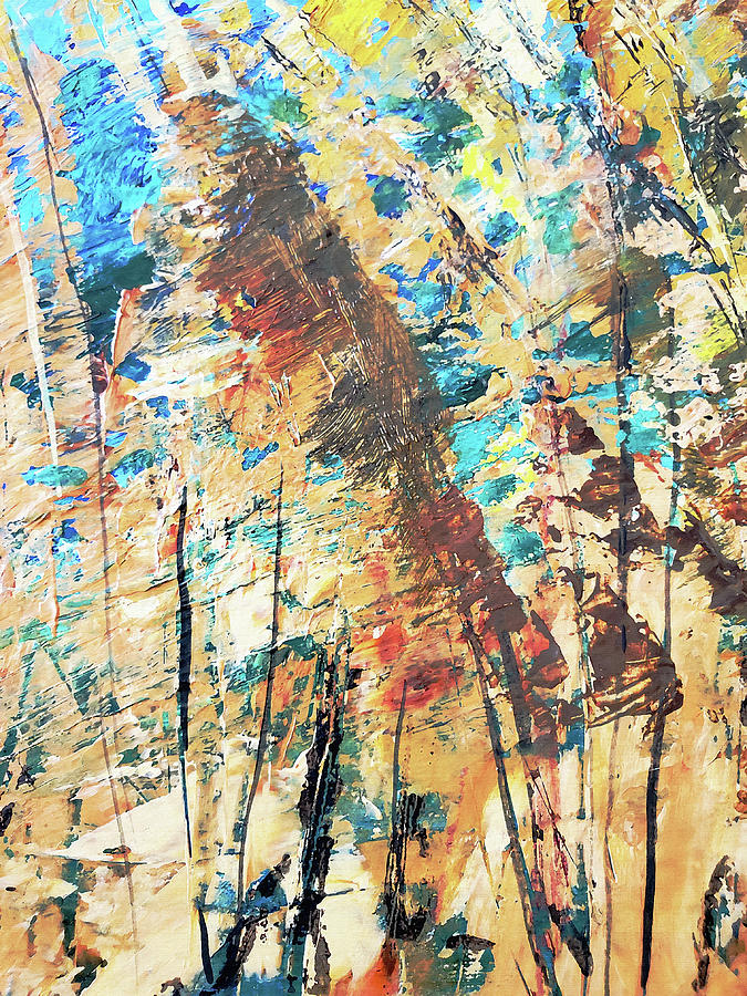 Wild Grasses in the Wind Mixed Media by Sharon Williams Eng