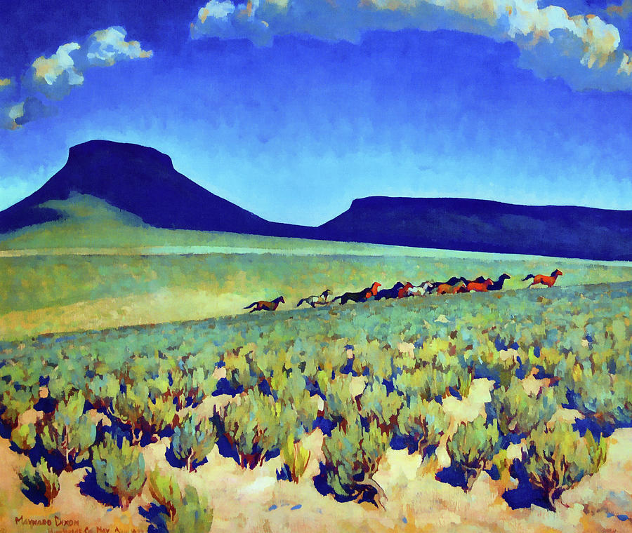 Wild Horse Country Painting by Jon Baran