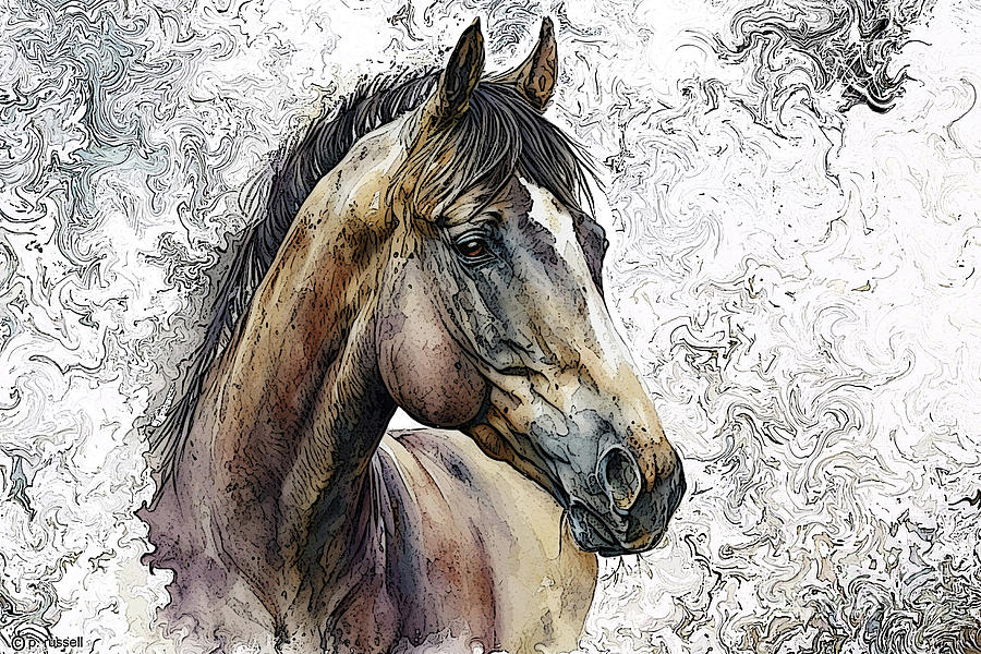 Wild Horse Mixed Media by P Russell