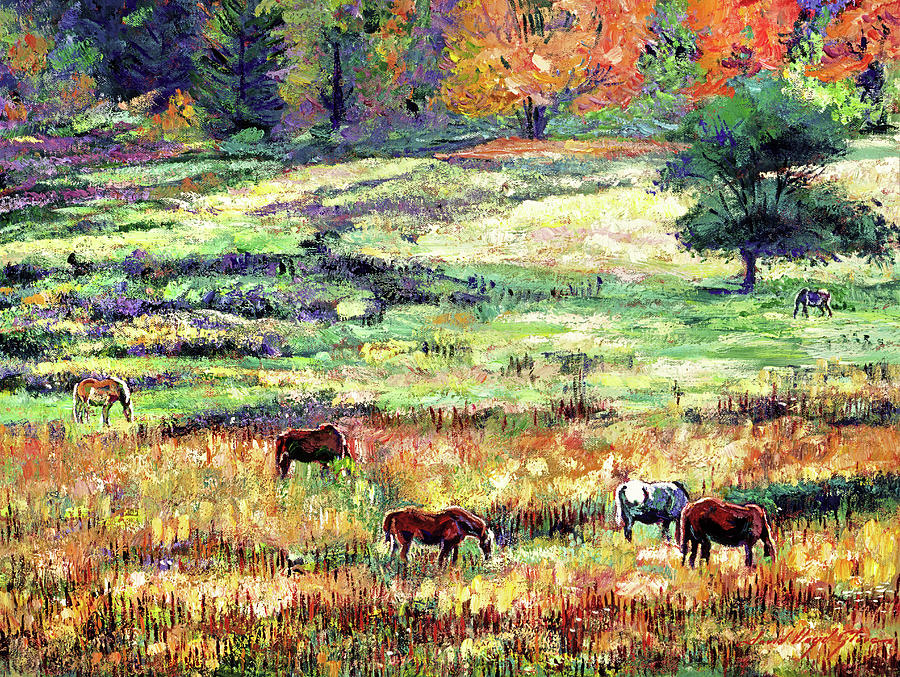 Wild Horse Range Country Painting by David Lloyd Glover