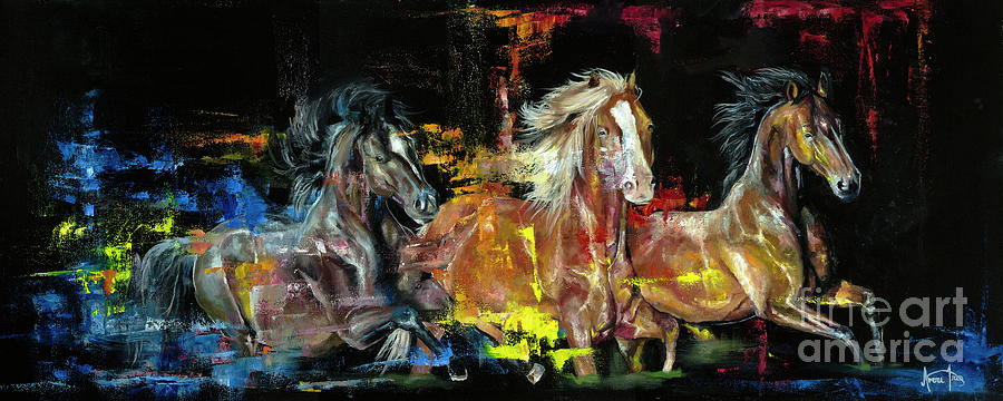 Wild Horses Painting by Averi Iris