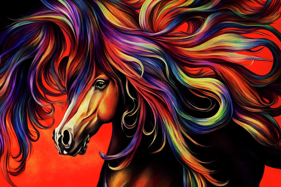 Wild Horses Couldnt Drag Me Away Digital Art by Peggy Collins