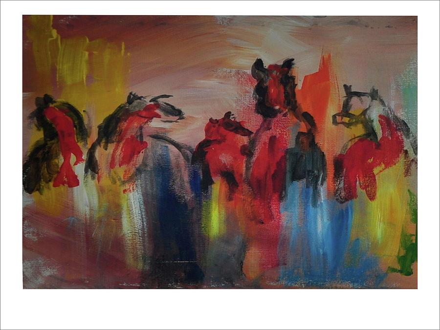 Wild Horses Painting by Ken Pridgeon