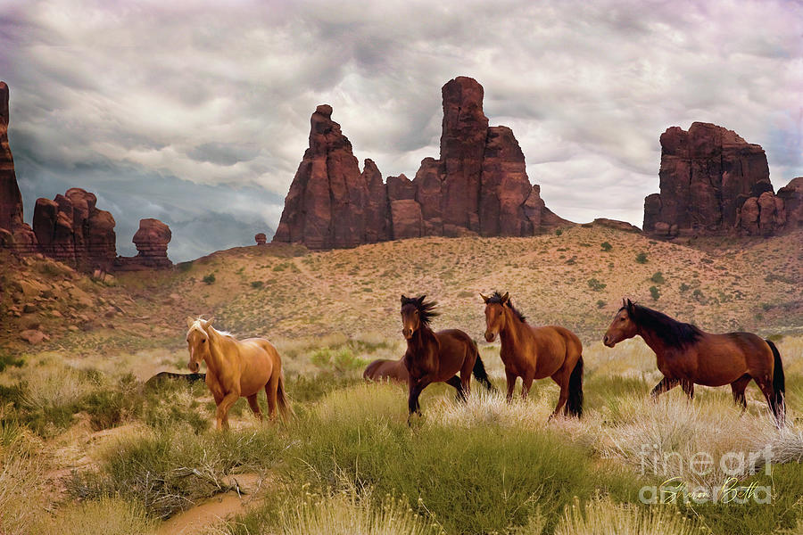 Wild Horses  Digital Art by Sharon Beth