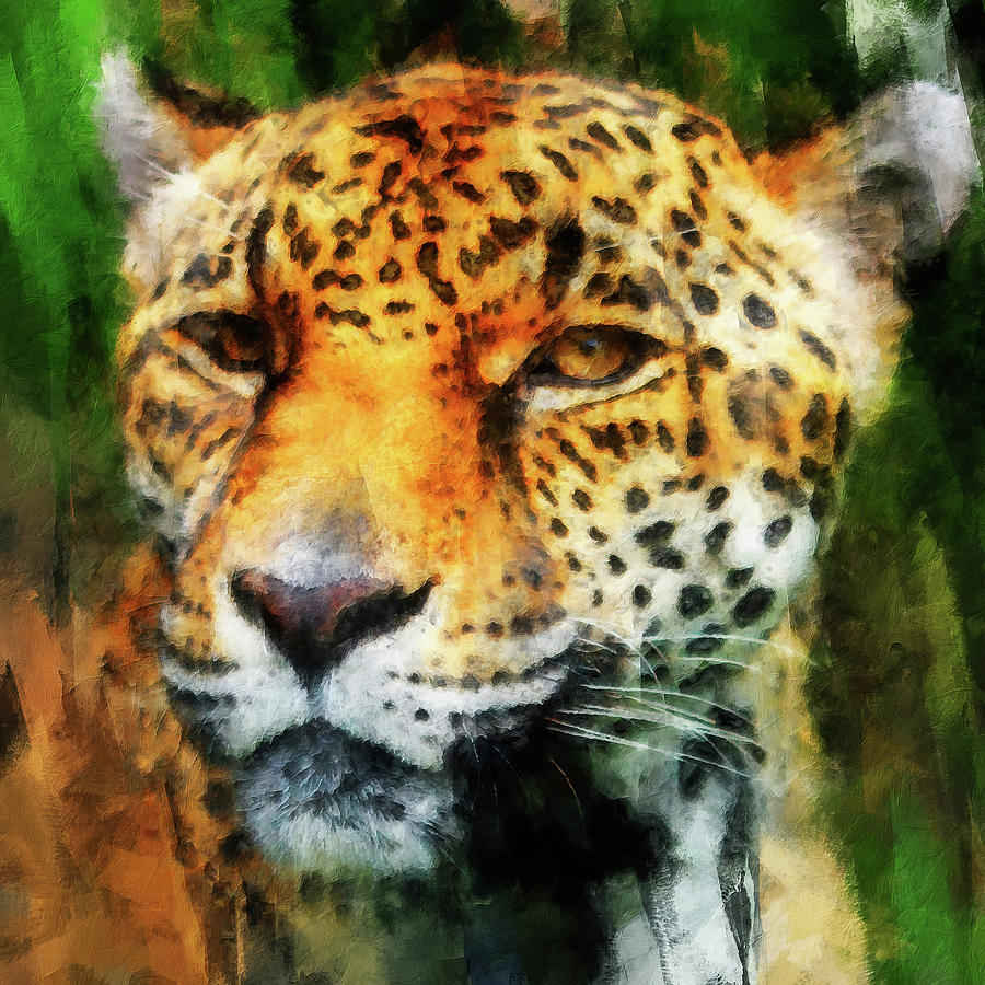 Wild Jaguar - 04 Painting by AM FineArtPrints