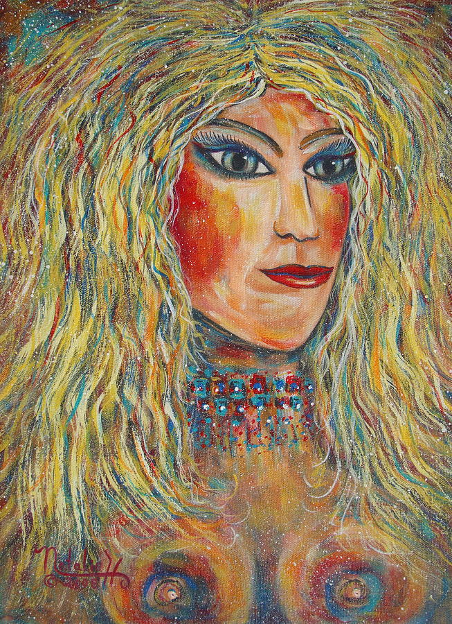 Wild Jungle Woman Painting by Natalie Holland