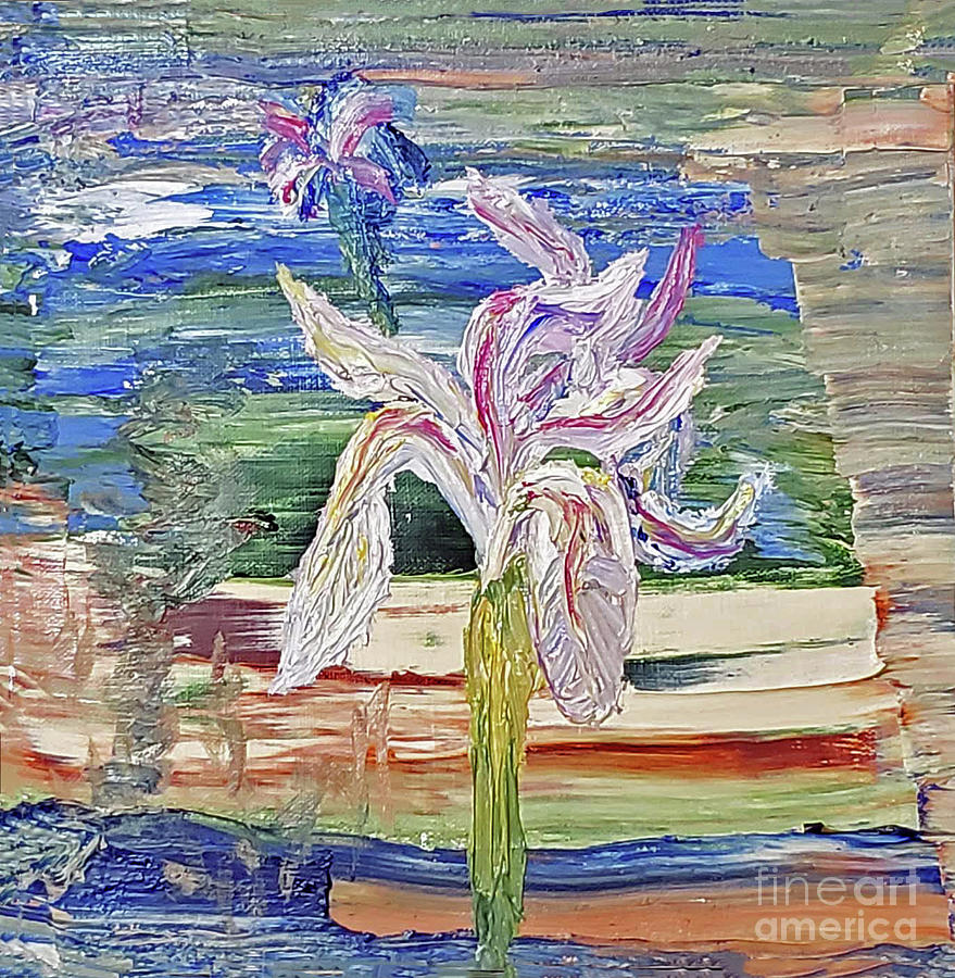 Wild Lilies In My Backyard Painting