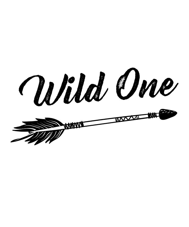 WILD ONE Poster quote Painting by Damien Clarke - Fine Art America