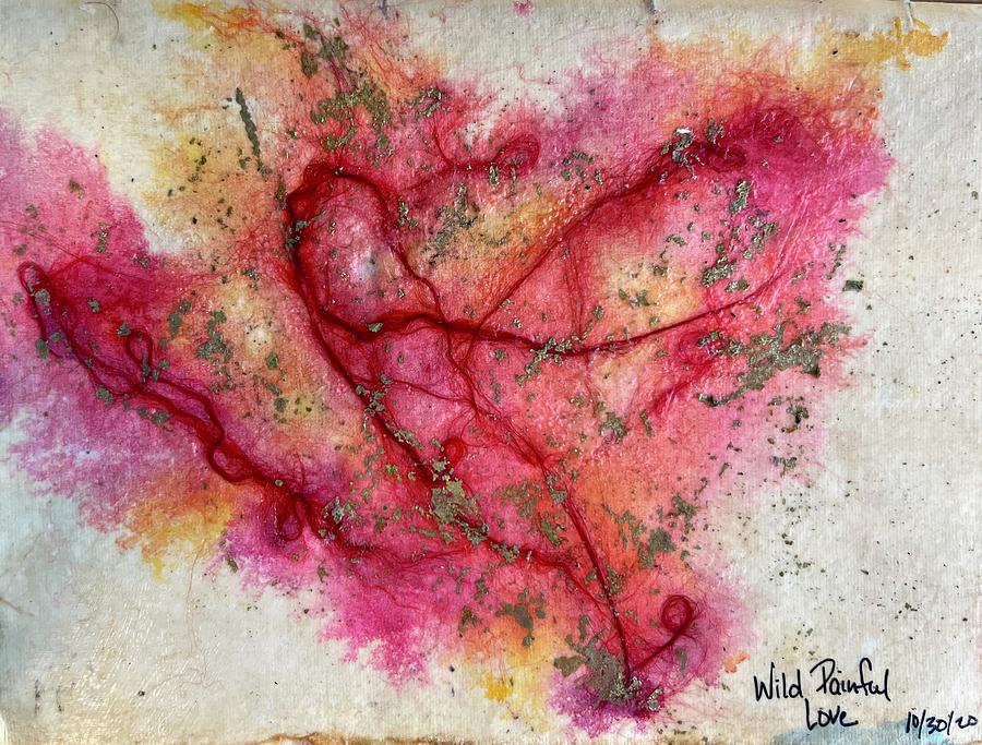 Wild Painful Love Painting by Theresa Marie Johnson