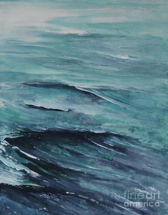 Wild Sea II Painting by Jane See